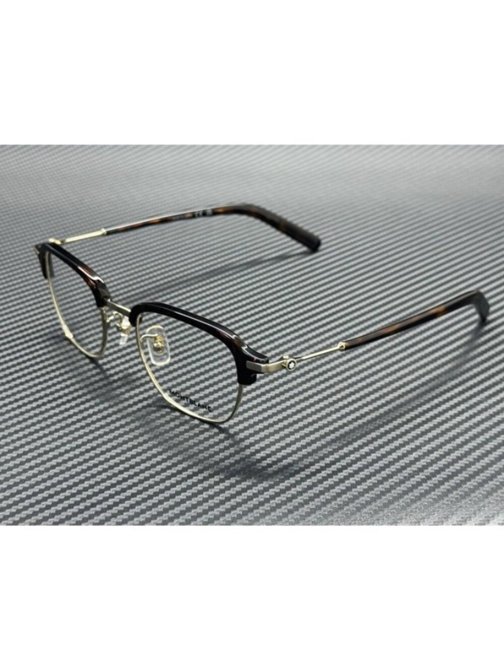 New Montblanc Men Gold Brown Eyeglasses 50-21-145